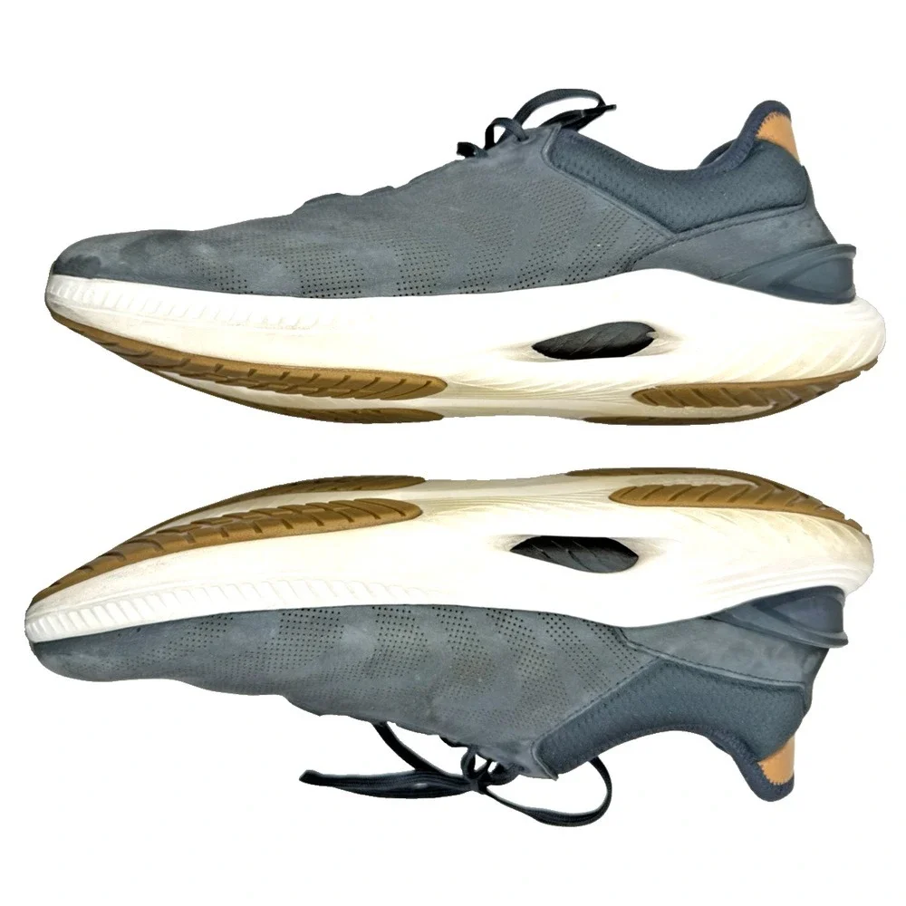 Johnston & Murphy RT1 LUXE Mens 12M GRAY True Foam Lace Sneakers Tennis Shoes - Picture 2 of 10